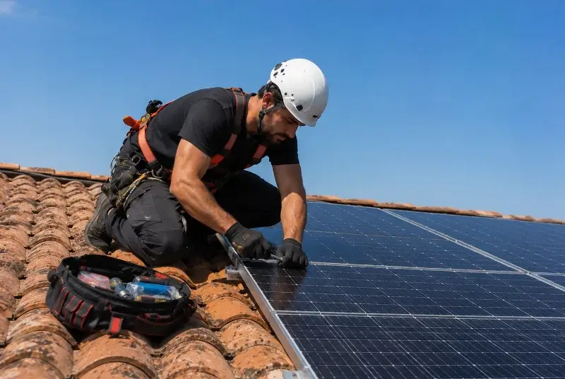 Maintenance et monitoring de panneaux solaires à Canet
